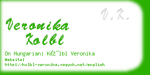 veronika kolbl business card